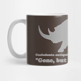 Coelodonta antiquitatis (Woolly Rhinoceros) Back Design Light Mug